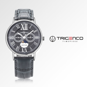[트리젠코시계 TRIGENCO] TG-0400-WGR 문페이즈 43mm 이상우 시계